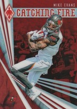 2019 PANINI PHOENIX MIKE EVANS WR BUCS #25 CATCHING FIRE RED PRIZM /299 SP