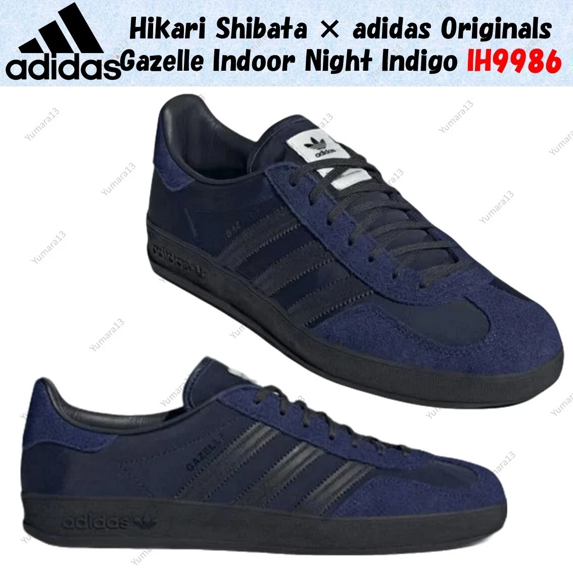 Hikari Shibata x adidas Gazelle Indoor Night Indigo for Sale
