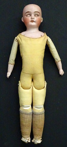 ANTIQUE German ARMAND MARSEILLE Bisque ALMA 8/0 Kid Leather Body DRESSED DOLL - Picture 8 of 12