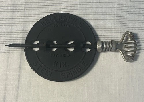 Vintage Griswold New American 5 Inch Reversible Steel Spindle Damper