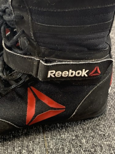Reebok Boxing Boots Shoes Mens Size 10.5 High Top Black BD1347 Athletic - Picture 2 of 10