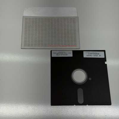 Vtg Commodore 64 Cartridge Demo Disk #1 Comal Software 5.25  Floppy Glen Day