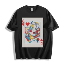 Queen of Hearts Marilyn Monroe T-Shirt - Vibrant Pop Art Unisex Tee