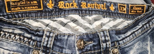 Rock Revival Owen Mens Size 33 Slim Boot Cut - Picture 9 of 9