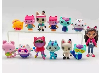 13 Teile/Set Gabbys Puppenhaus Figur Modell Spielzeug Puppen Tortenaufleger Dekor Kinder Geschenk