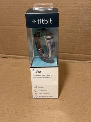 Fitbit Flex Wireless Wristband Activity Sleep Fitness Tracker FB401SL Slate *New