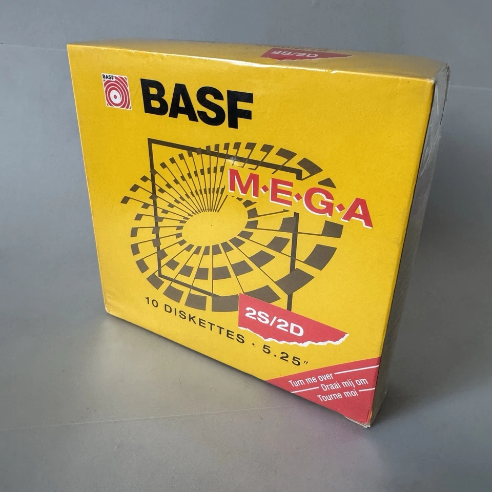 10x BASF Mega 2S/2D 5.25" Mini Floppy Disk Diskettes Double Sided Double Density - Image 3 of 3
