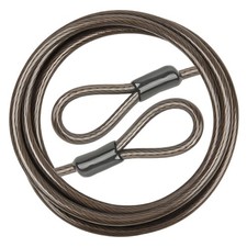 Security Cable with Loops, 10MM Heavy Duty Lock Cable, 4FT 7FT 10FT 15FT 25FT...