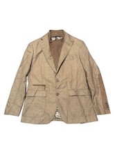 Robert Graham Men's Downhill Sport coat Jacket Removable Bib Size 40 Brown