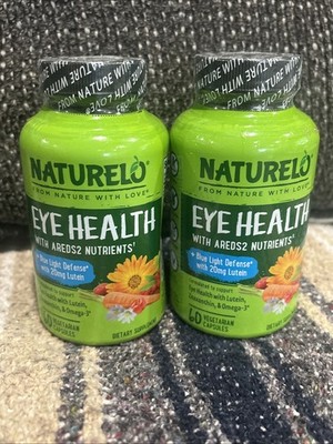 2x Naturelo Eye Health with AREDS 2 Formula 60c (120 Total) Exp:7/26
