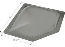 Icon 12144 NSL2414S Neo Angle RV Skylight 24" x 14.25" - Smoke