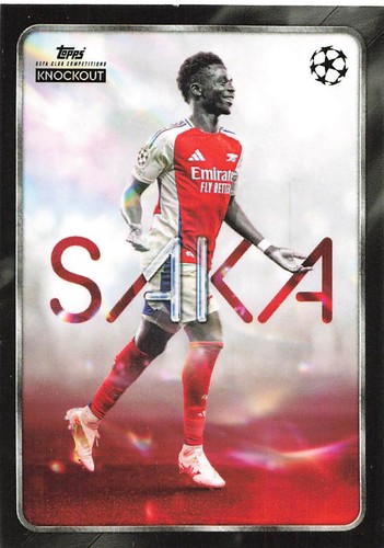 2024/25 Topps knockout UCC Star Player Bukayo Saka Arsenal Fc - Picture 1 of 3