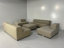 BOCONCEPT "CARMO" MODULAR SOFA IN LIGHT BEIGE "LUX" WOOL FELT