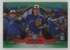 2019 Bowman Green Refractor 4/99 Vladimir Guerrero Jr Nate Pearson #TP-TOR 14ij
