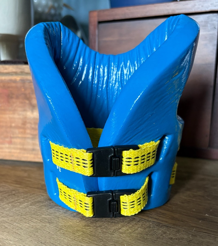 Vintage Molson Canadian Way Cool BEER Can / Bottle Kozie Mini Life Vest - Picture 3 of 4