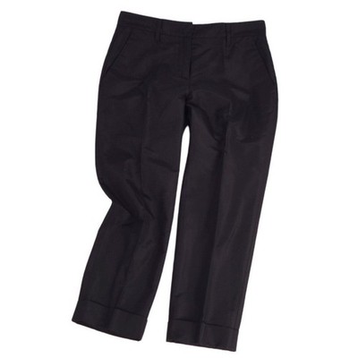PRADA Pants Long Silk Bottoms Womens 38 Black Used MOLO-0