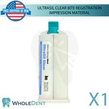 UltraSil VPS Clear Bite Registration Dental Impression Material Cartridge 50ml