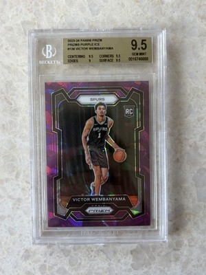 2023-24 Panini Prizm - Victor Wembanyama #136 Purple Ice Prizm /149 (RC)
