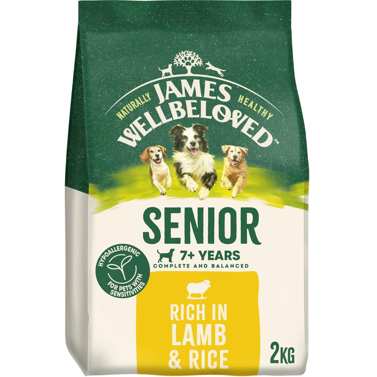 James Wellbeloved Lamb & Rice Senior Dry Dog Food - 2kg