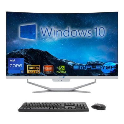All In One I9 27'' Gebogen Win 10 Ram 64GB SSD 4TB GPU GTX1660 PC Editing Gaming