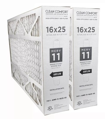 Goodman AMP-11-1625-45 (2-Pack) - 16'' x 25'' x 4.5'' Clean Comfort Air Filter M11