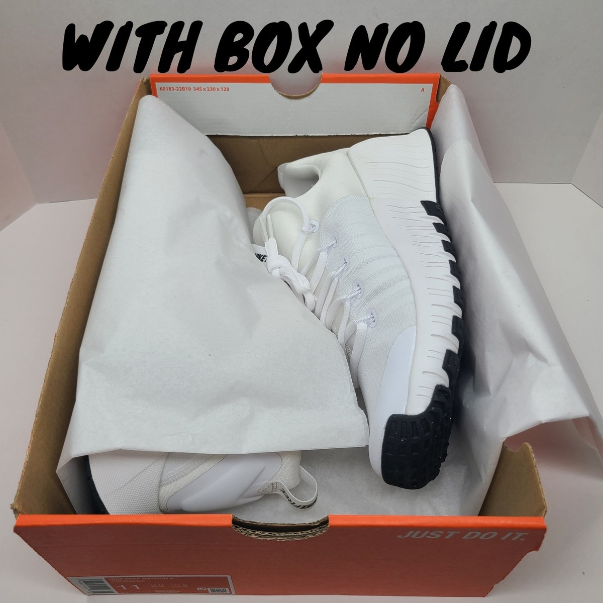 Nike Free Metcon 6 White Black Men display picture 1