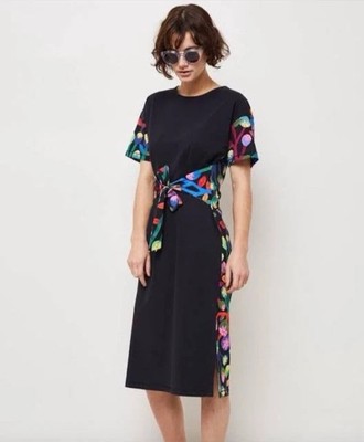 Monika Forsberg Gorman Size 12 Short Sleeve Cotton Shift Dress