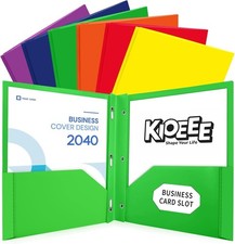Back to School Supplies, Durable Acid-Poly, 2-Pocket Folder for School Office or