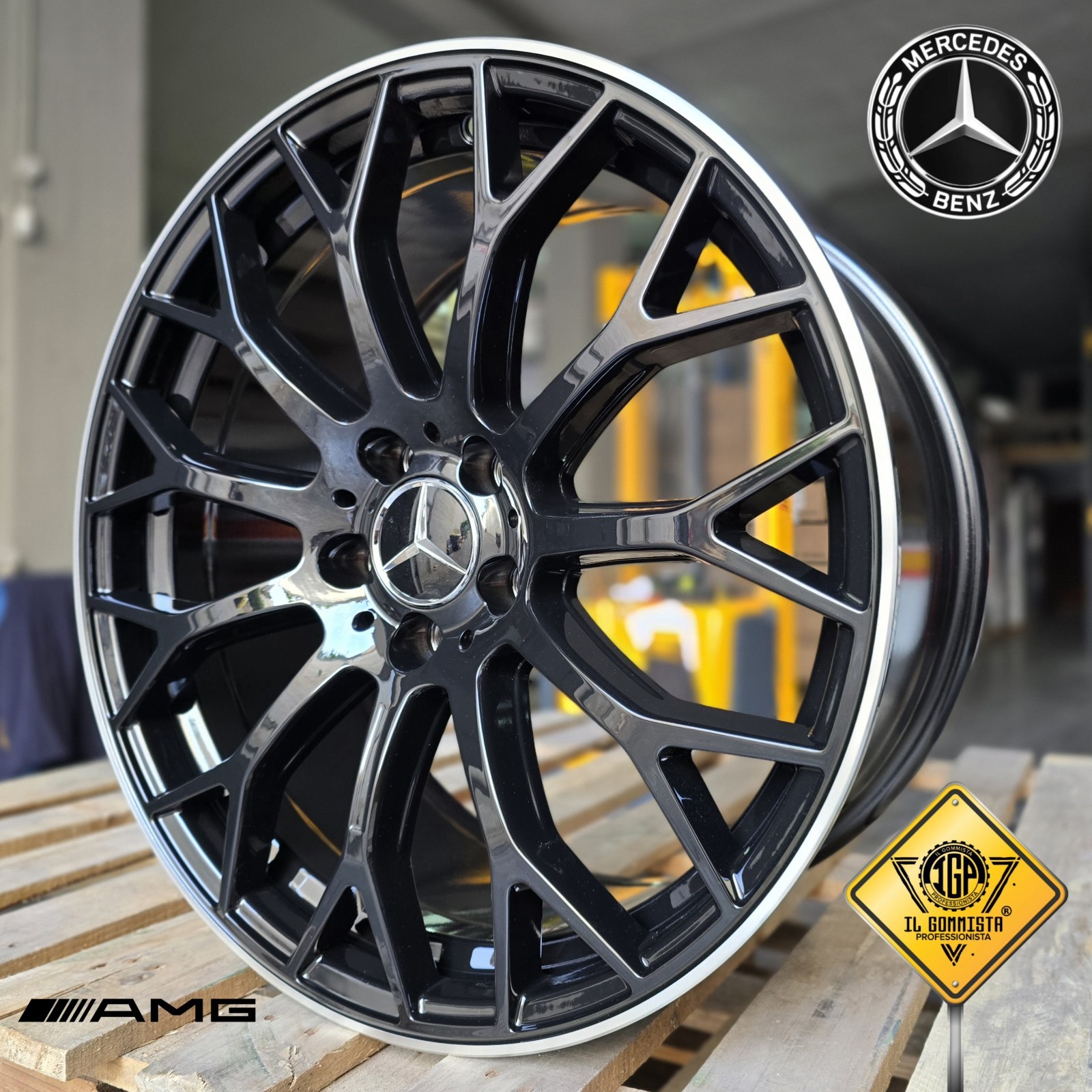 C63 AMG KIT 4 Cerchi In Lega 8+9 19" Compatibili con Mercedes Classe C w205 w206 foto 5