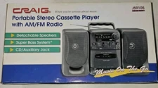 Vintage Craig Portable Stereo Cassette Player With Am/fm Radio New In Box