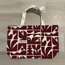 Vuori Oversized Tote Bag - Holiday 2025 Limited Edition Red And White