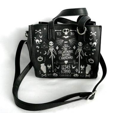 Nightmare Before Christmas Small Crossbody Purse Spirit Board Design by Bioworld