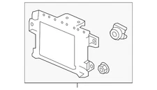 Genuine Honda Radar Sub-Assembly 36802-TG7-A12
