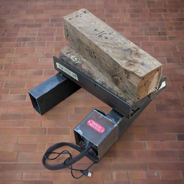 16DC24D Chimenea Rejilla Calentador USB Tubo Soplador Intercambiador de Calor Menos Leña  Foto 4 de 4