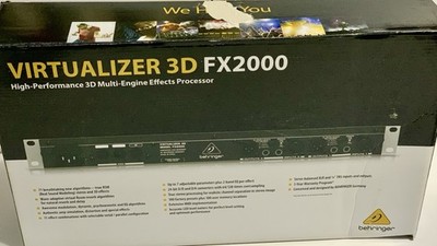 In-Box Behringer FX2000 Virtualizer 3D Multi FX Rack Mount