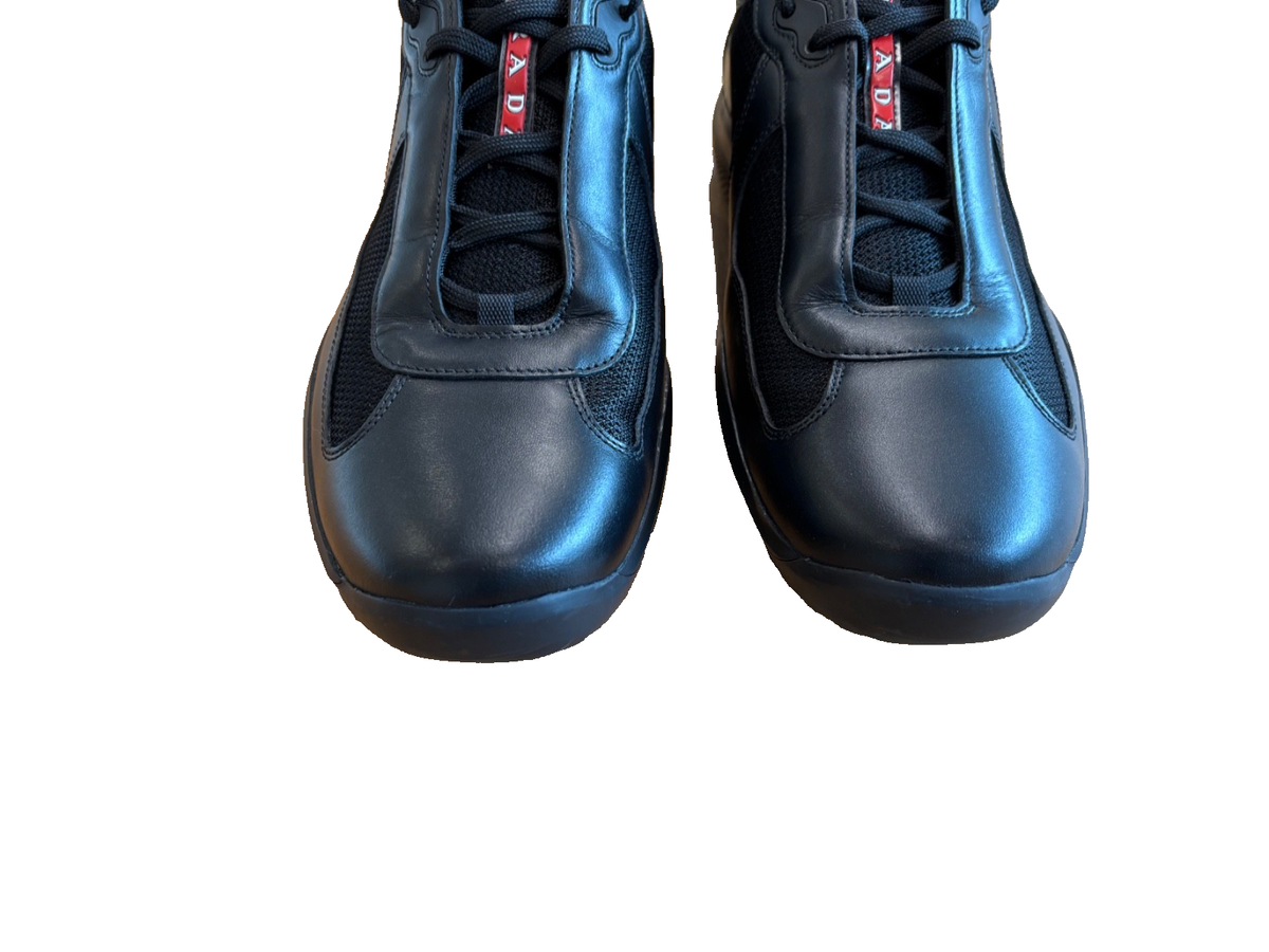 Prada America's Cup Sneaker Original Black Size 10UK/11US | eBay