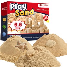 Natural Brown Sensory Play Sand for Kids 6.6LBS Brown Sand for Toddlers