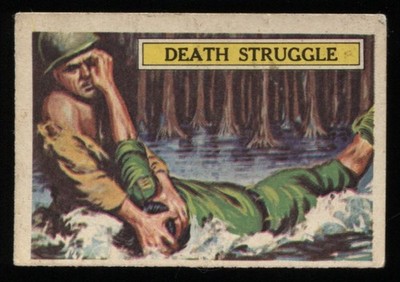 Trade Card, A&BC Chewing Gum, BATTLE, 1966, Death Struggle, #49