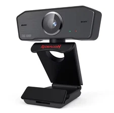 Redragon GW800 1080P PC Webcam with Built-in Dual Microphone 360°  Tested
