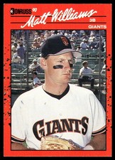 Matt Williams 1990 Donruss #348 Giants MLB READ FREE SHIPPING AutographDen