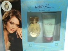 WITH LOVE by Hilary Duff Perfume Women Gift Sets: 0.5 oz EDP Spray +1.7 oz BL