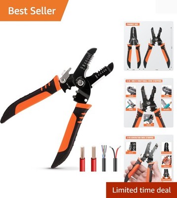 Multifunctional 5-in-1 Wire Cutter and Crimper - Durable Manganese Steel Design