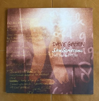 DAVE GAHAN - Saw Something Vinyl Ltd 12'' Single NM/EX