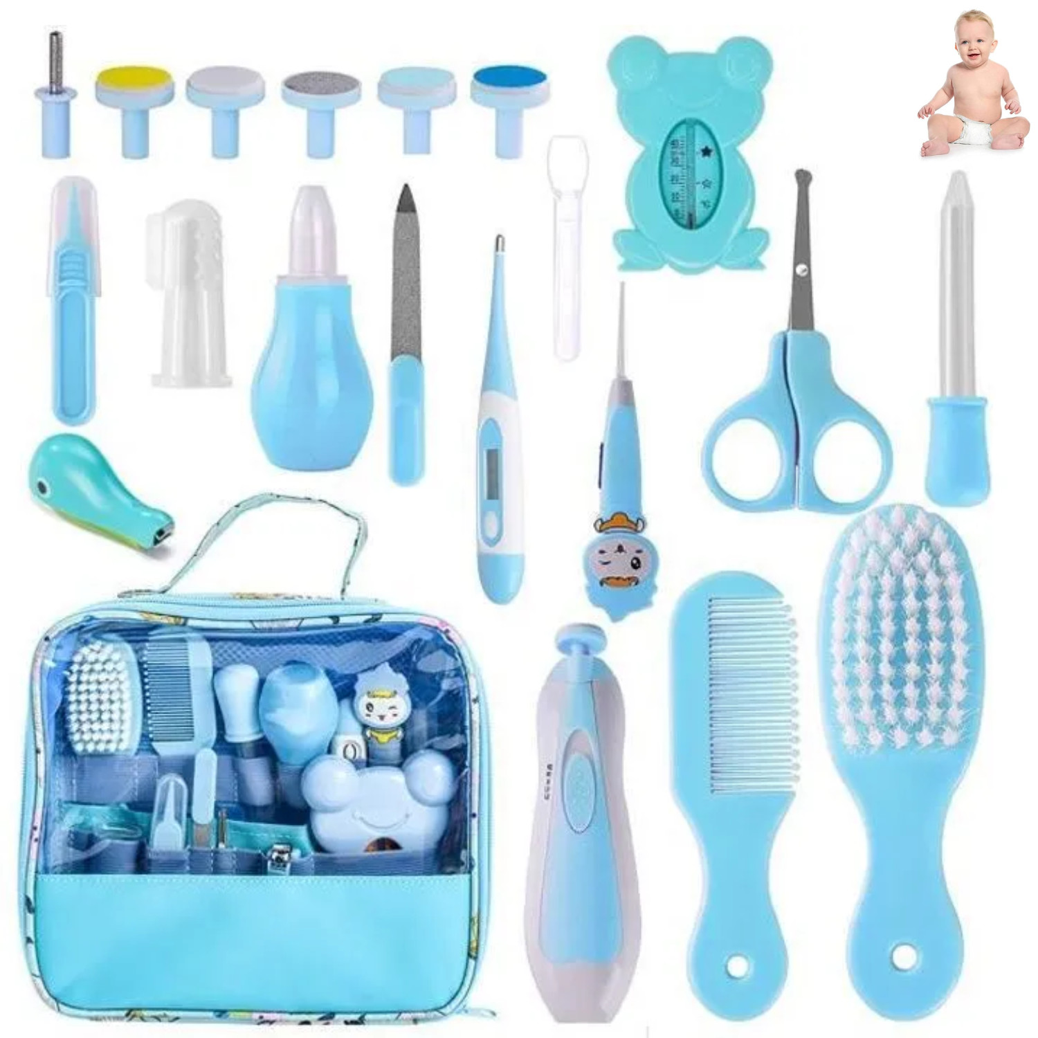 Kit Toilettage Naissance Sans BPA : Solution Anti-Griffures pour Ongles de Bébé