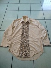 After Six Men's Vintage Leisure Tuxedo Shirt Size L2 70's