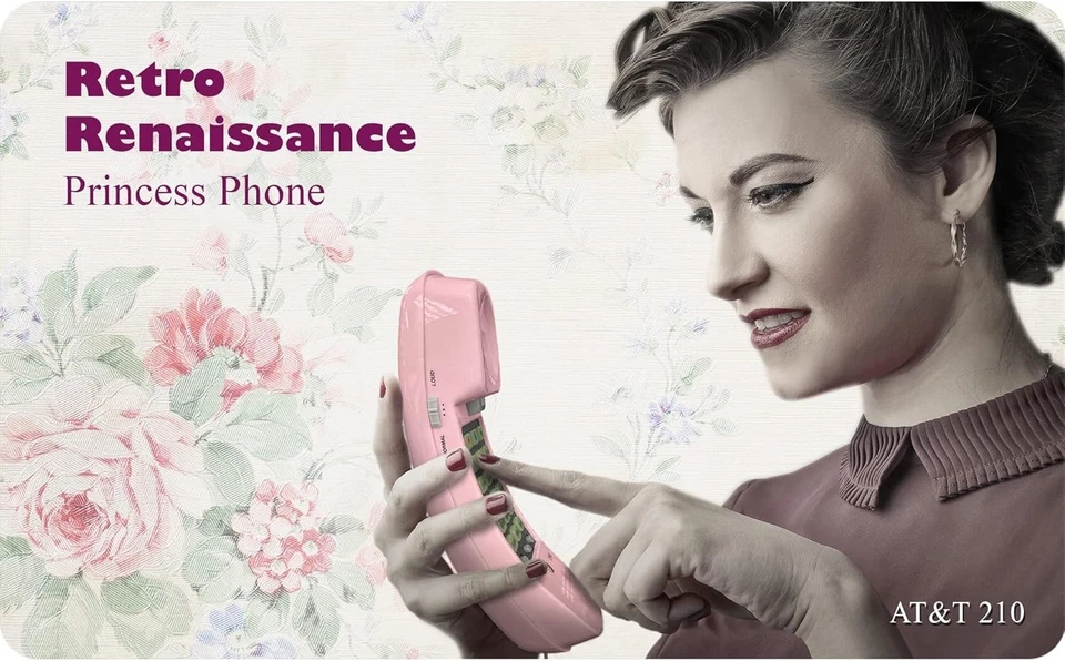 Vintage TRIMLINE Princess Phone in Pink – 13 Speed Dials & Easy Wall Mount - Image 4 of 4