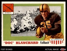 1955 Topps #59 Doc Blanchard RC Army 5 - EX