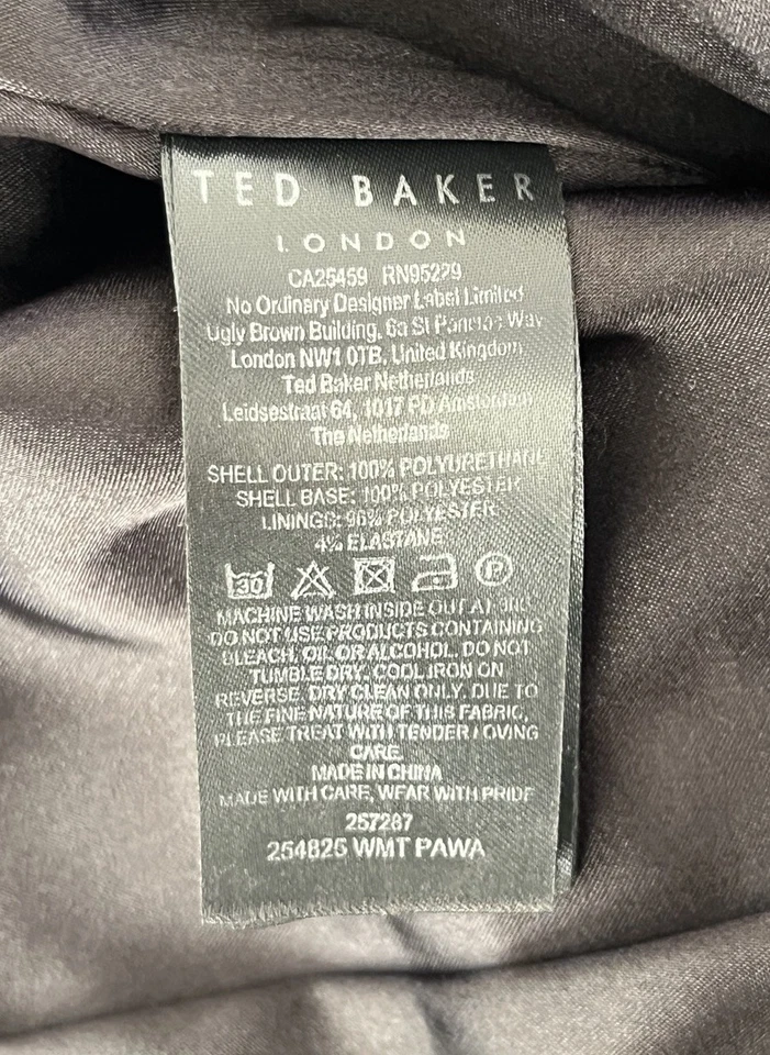 TED BAKER Women’s Pawa Faux Leather Shorts Size 2 - Image 4 of 4