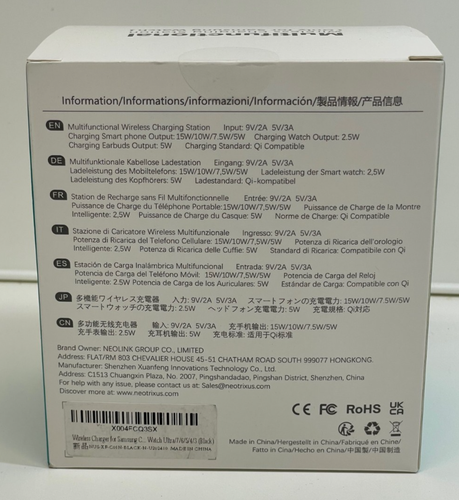 Neotrixqi Multifunctional Wireless Charging Station(only for Samsung ...