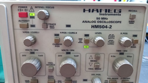 HAMEG HM504-2 OSCILLOSCOPE ANALOGIQUE 2x50 MHZ Testeur de Composants - Imagen 4 de 11